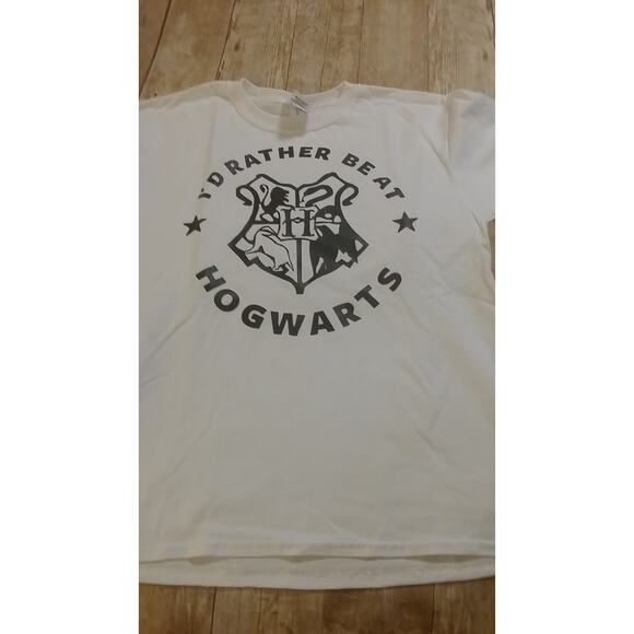 I'd rather be at Hogwarts T-shirt Youth L crew neck, Wizarding T-shirt - Picture 1 of 4